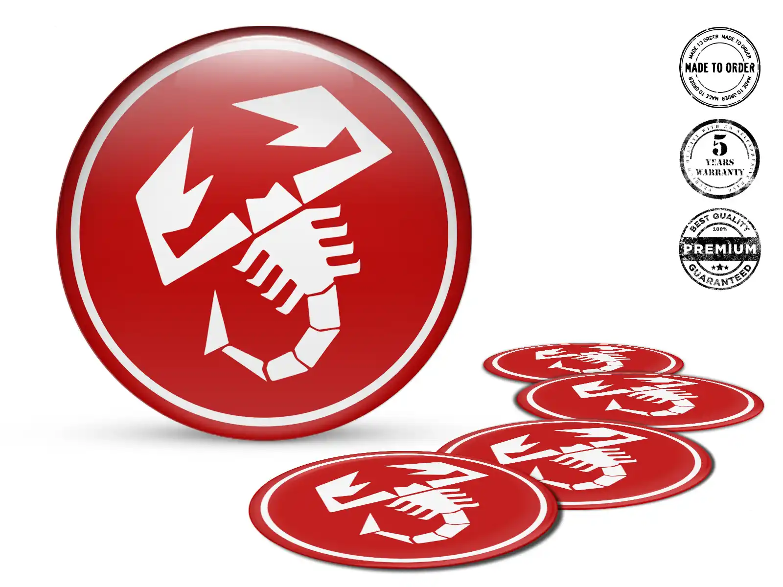 Fiat Abarth Silikonaufkleber Edition Individuelle Radlabels